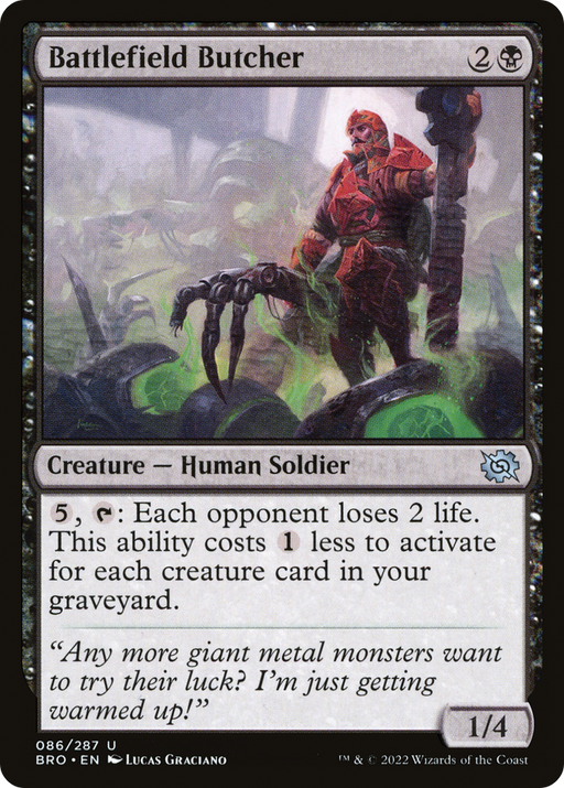 Battlefield Butcher (BRO-086) [The Brothers' War] Foil MTG Single Wizards of the Coast