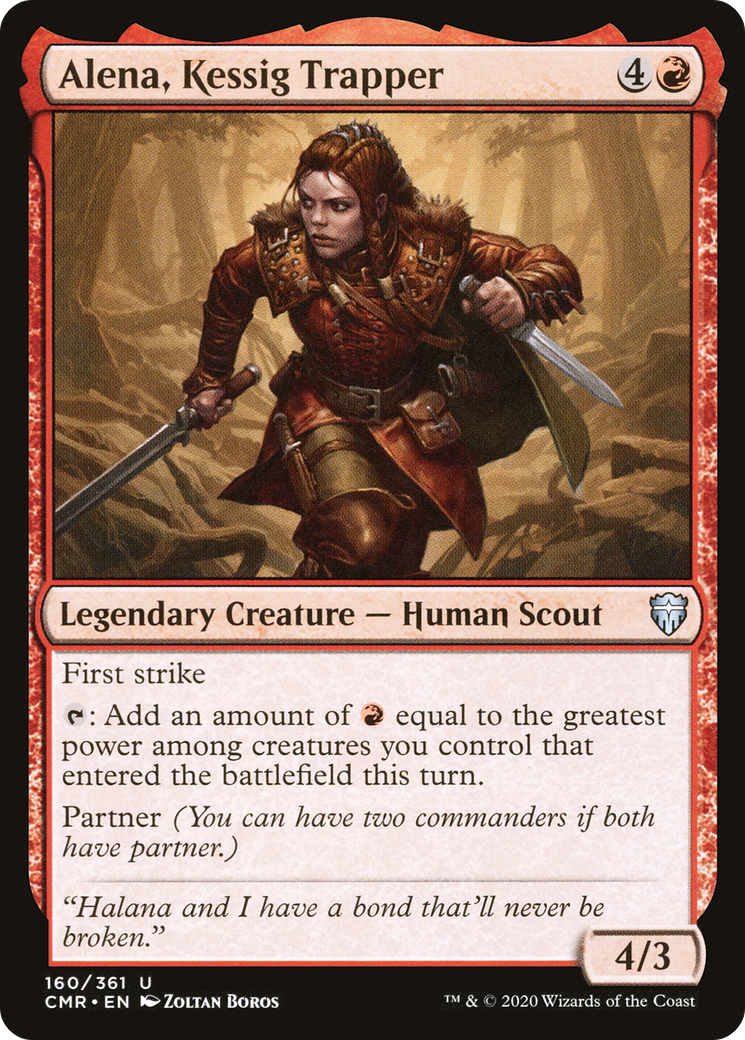 Alena, Kessig Trapper (CMR-160) [Commander Legends] MTG Single Wizards of the Coast
