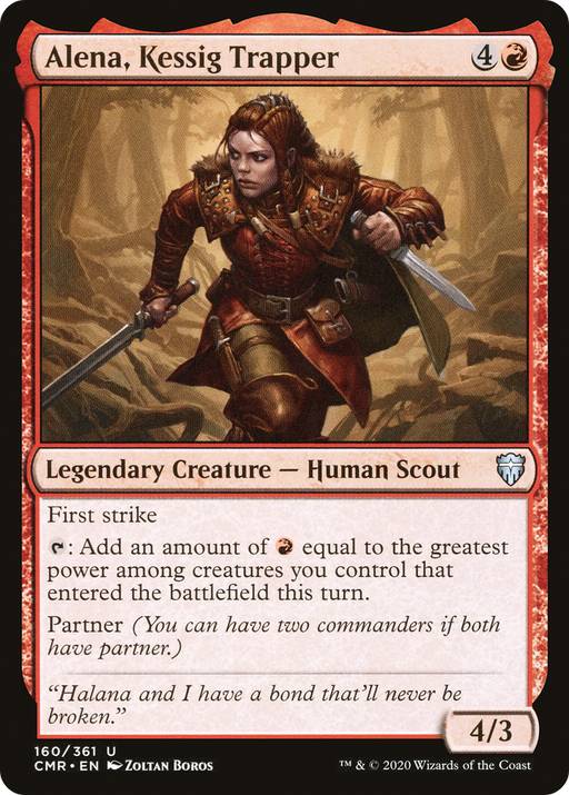 Alena, Kessig Trapper (CMR-160) [Commander Legends] MTG Single Wizards of the Coast