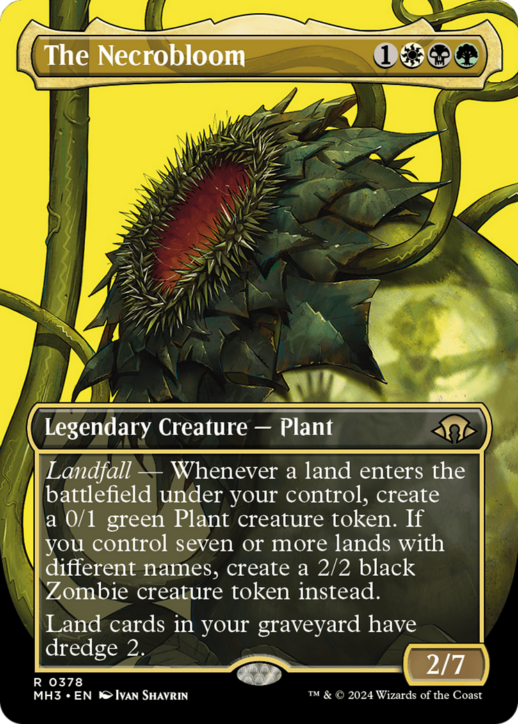 The Necrobloom (MH3-378) [Modern Horizons 3] (Borderless) MTG Single Modern Horizons 3