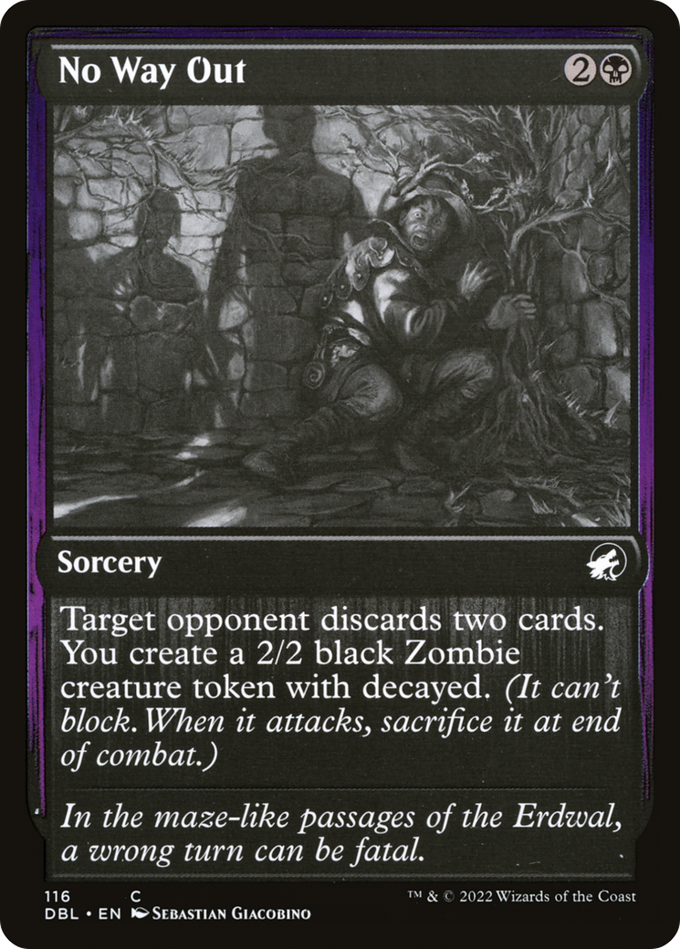 No Way Out (DBL-116) [Innistrad: Double Feature] Foil MTG Single Wizards of the Coast
