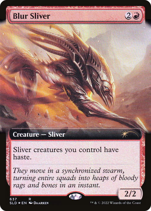 Blur Sliver (SLD-637) [Secret Lair Drop] (Extended Art) Foil MTG Single Wizards of the Coast