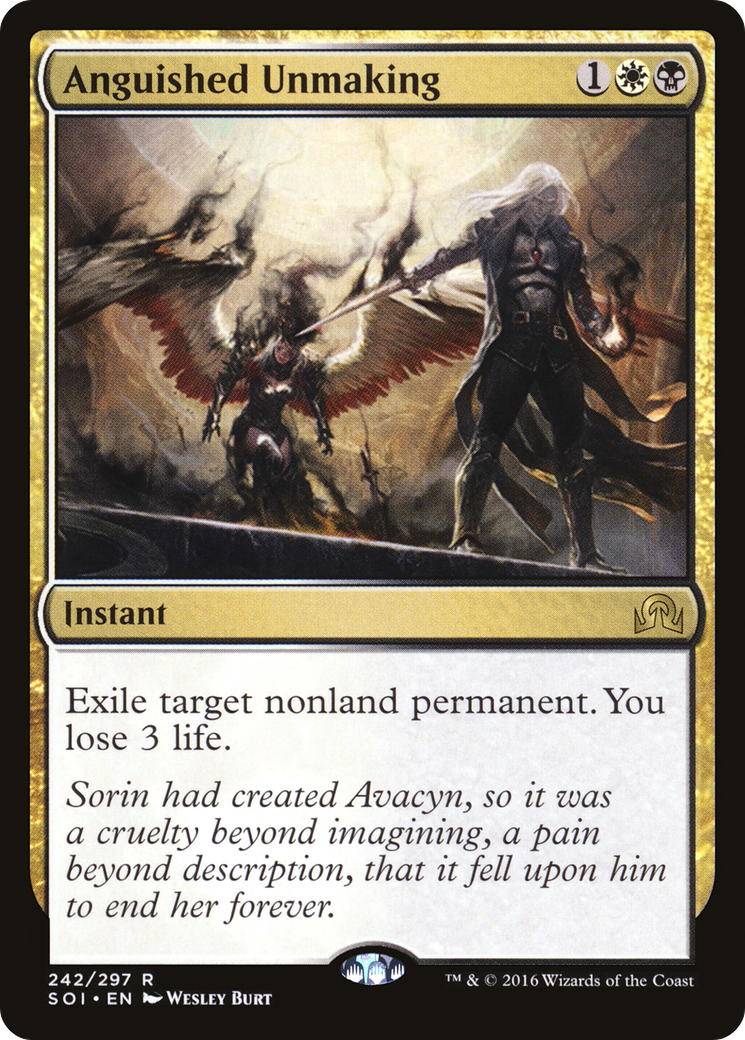 Anguished Unmaking (SOI-242) [Shadows over Innistrad] Foil MTG Single Wizards of the Coast