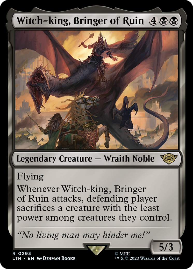 Witch-king, Bringer of Ruin (LTR-293) [The Lord of the Rings: Tales of Middle-earth] MTG Single Wizards of the Coast