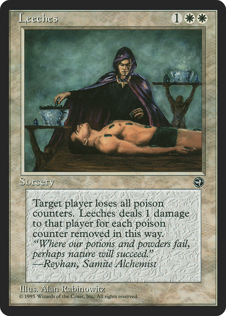 Leeches (HML-009) [Homelands] MTG Single Wizards of the Coast