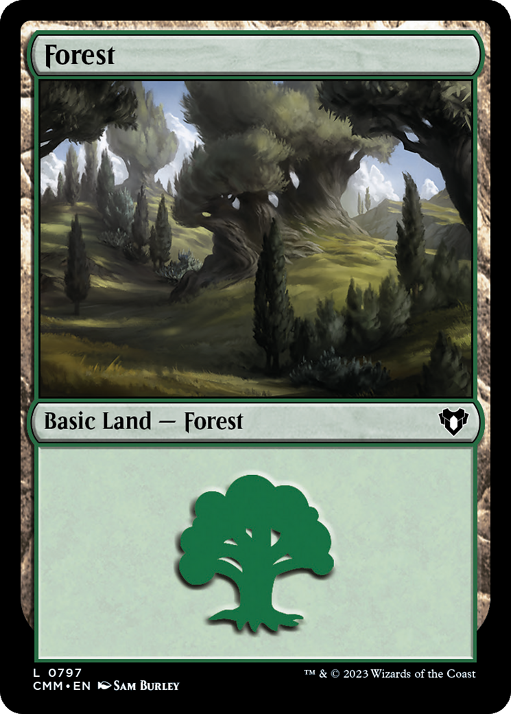 Forest (0797) (CMM-797) [Commander Masters] MTG Single Wizards of the Coast