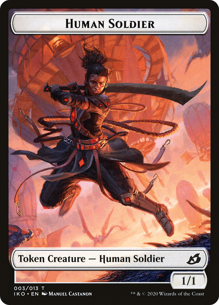 Human Soldier Token (003) (IKO-003) [Tokens] Ikoria: Lair of Behemoths Tokens MTG Single Wizards of the Coast