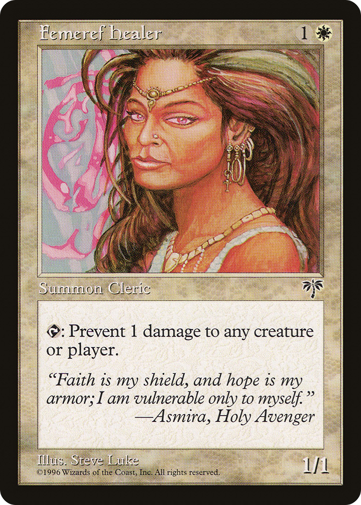 Femeref Healer (MIR-) [Mirage] MTG Single Wizards of the Coast