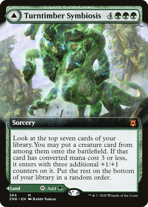 Turntimber Symbiosis (ZNR-364) [Zendikar Rising] (Extended Art) MTG Single Wizards of the Coast