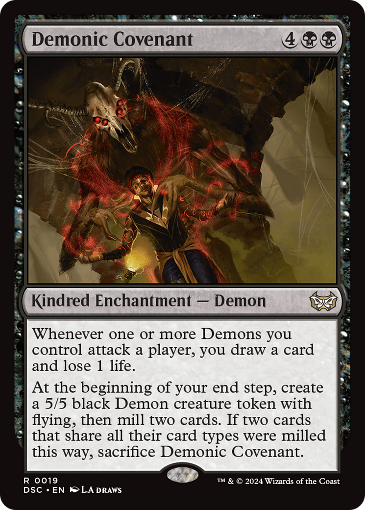 Demonic Covenant (DSC-019) [Duskmourn: House of Horror Commander] MTG Single Wizards of the Coast