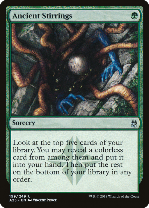 Ancient Stirrings (A25-159) [Masters 25] Foil MTG Single Wizards of the Coast