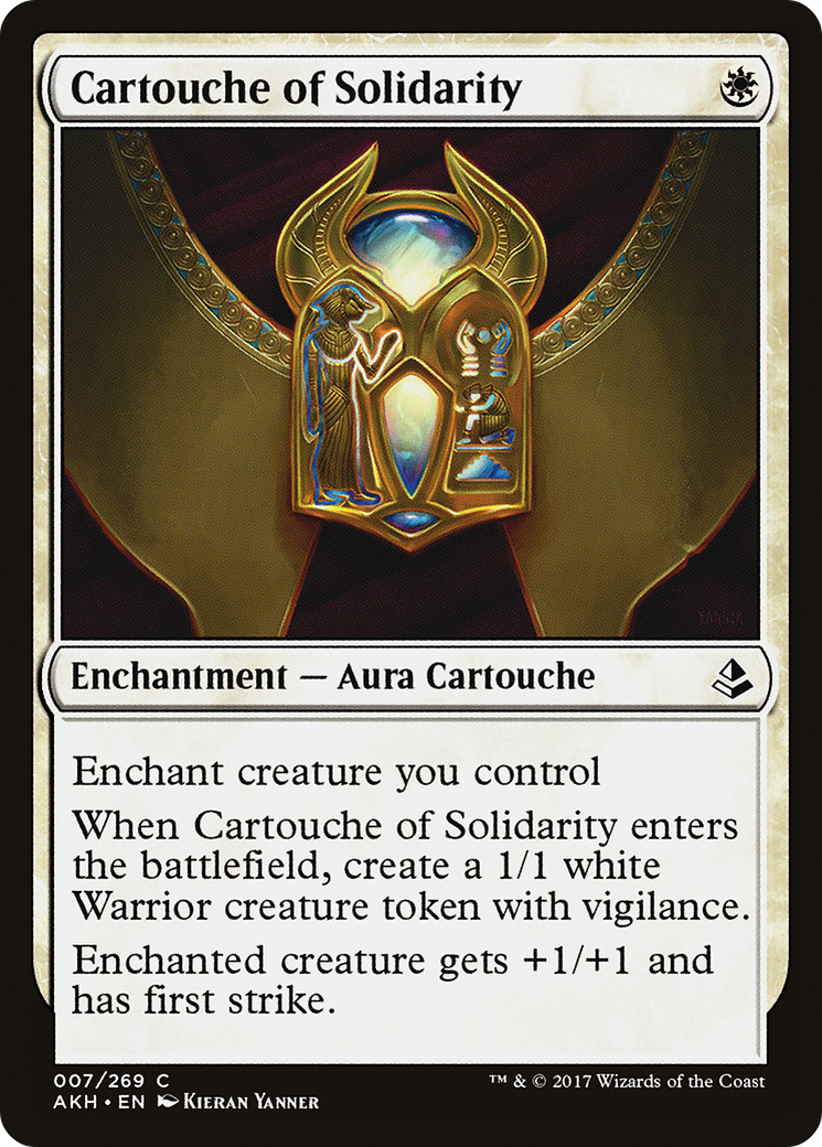 Cartouche of Solidarity (AKH-007) [Amonkhet] MTG Single Wizards of the Coast