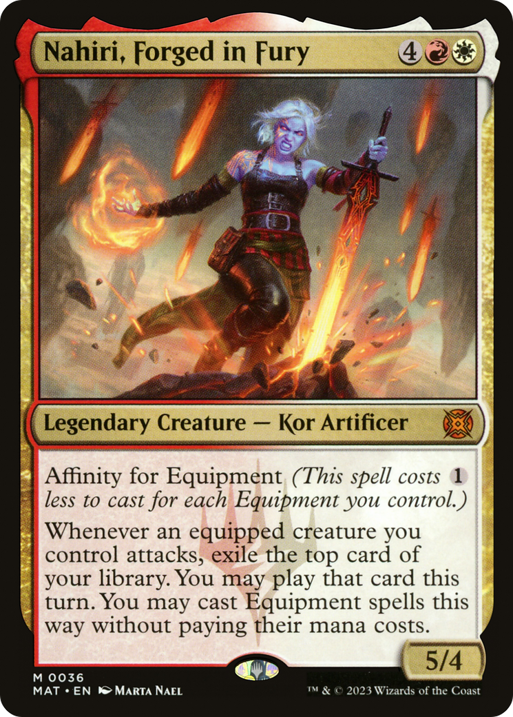 Nahiri, Forged in Fury (MAT-036) [March of the Machine: The Aftermath] Foil MTG Single Wizards of the Coast