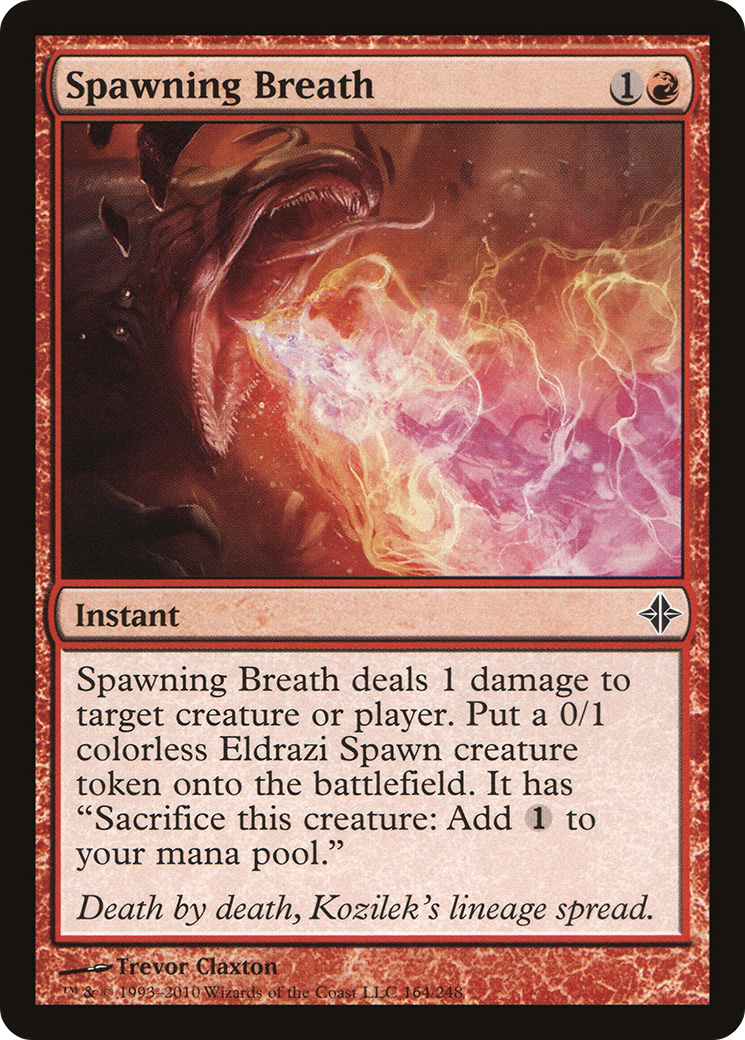 Spawning Breath (ROE-164) [Rise of the Eldrazi] Foil MTG Single Wizards of the Coast