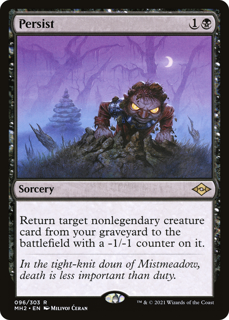Persist (MH2-096) [Modern Horizons 2] Foil MTG Single Modern Horizons 2