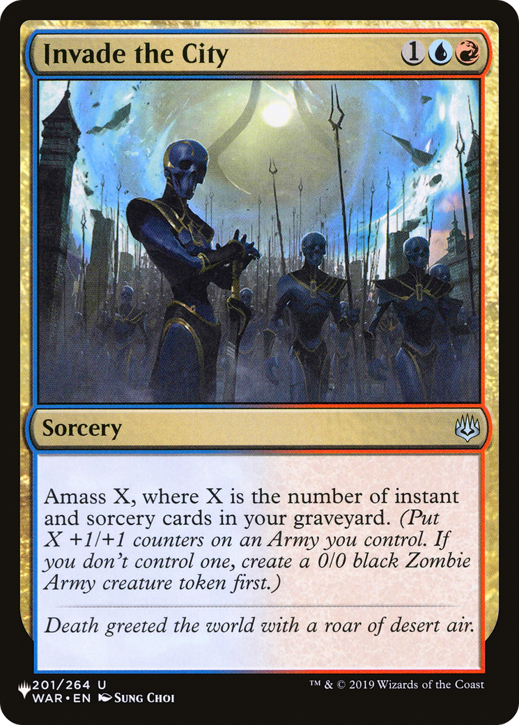 Invade the City (LIST-WAR-201) [Mystery Booster] The List MTG Single Wizards of the Coast