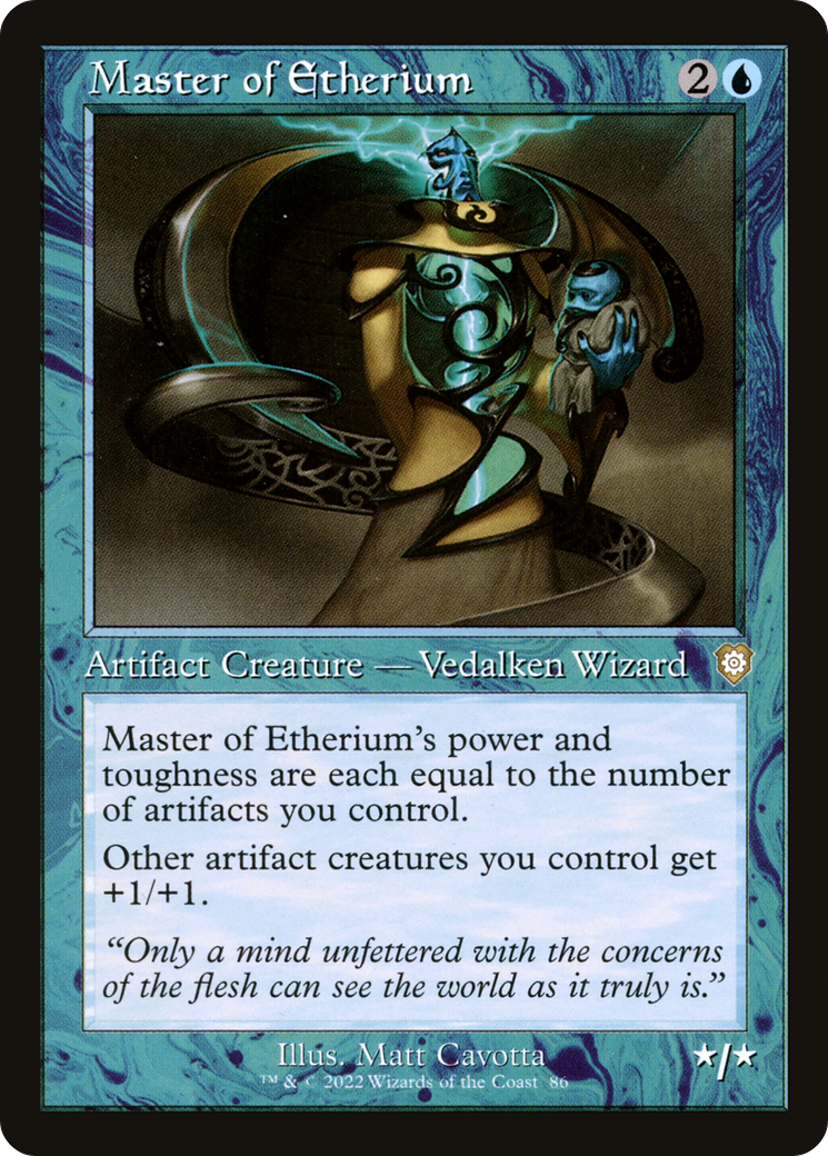 Master of Etherium (BRC-086) [The Brothers' War Commander] MTG Single Wizards of the Coast