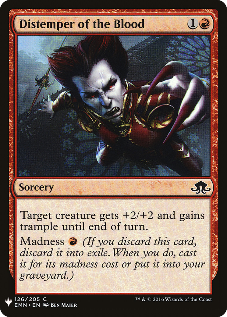 Distemper of the Blood (LIST-EMN-126) [Mystery Booster] The List MTG Single Wizards of the Coast