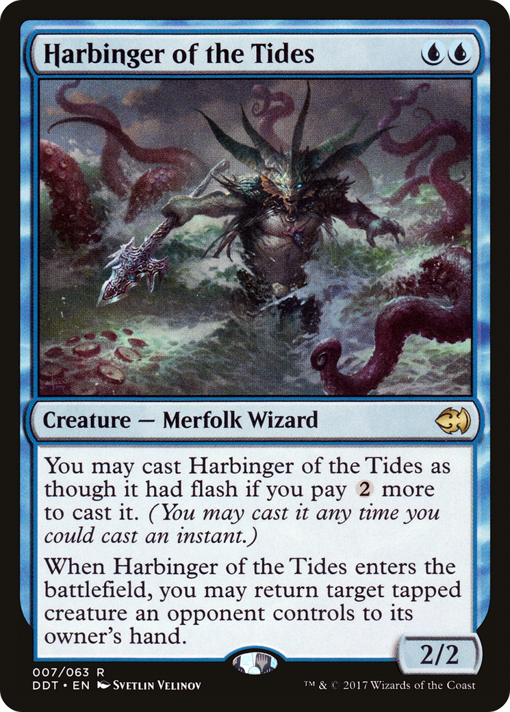 Harbinger of the Tides (DDT-007) [Misc] Duel Decks: Merfolk vs. Goblins MTG Single Wizards of the Coast