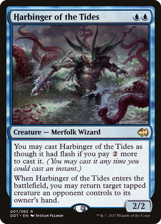 Harbinger of the Tides (DDT-007) [Misc] Duel Decks: Merfolk vs. Goblins MTG Single Wizards of the Coast