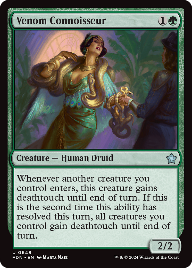 Venom Connoisseur (FDN-648) [Foundations] MTG Single Wizards of the Coast