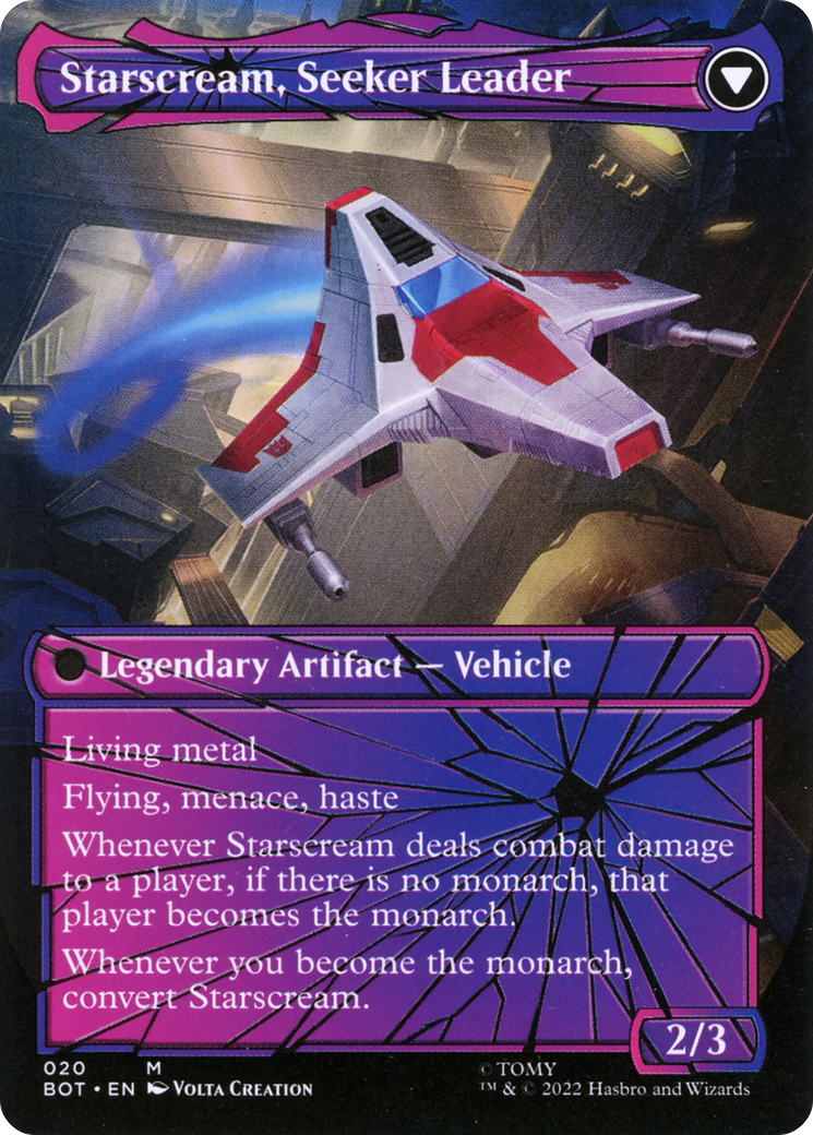 Starscream, Power Hungry (Shattered Glass) (BOT-020) [Transformers] (Borderless) MTG Single Wizards of the Coast