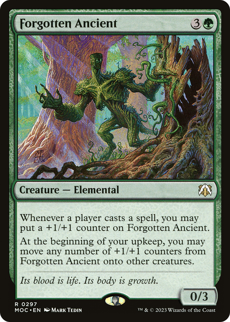 Forgotten Ancient (MOC-297) [March of the Machine Commander] MTG Single Wizards of the Coast