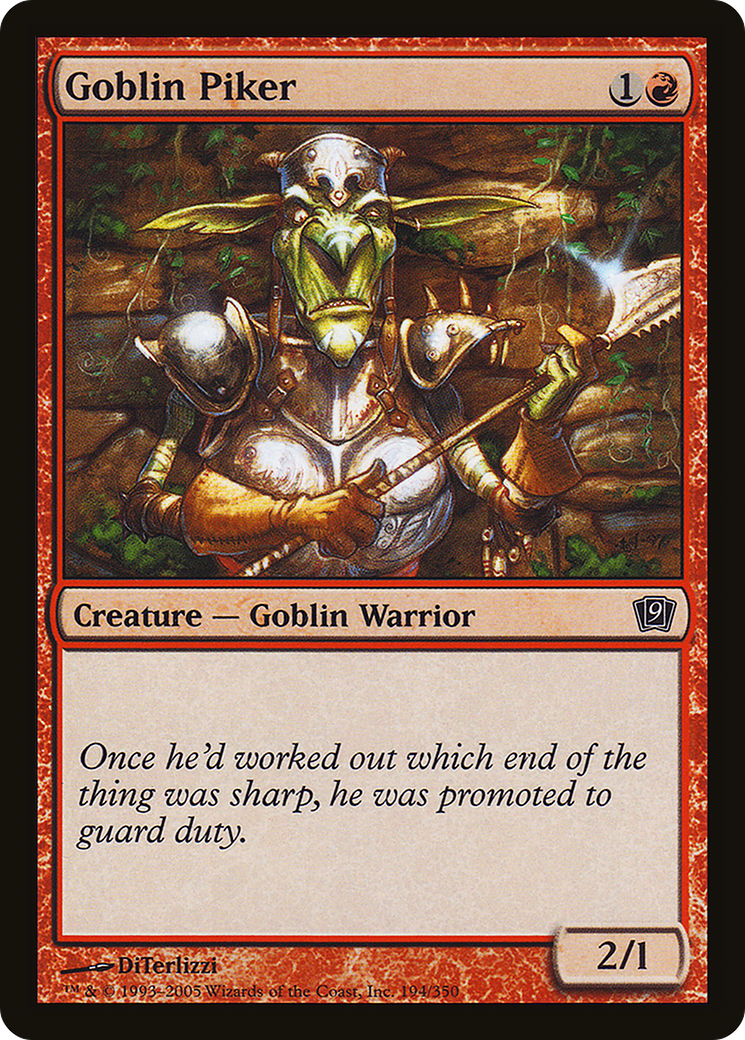 Goblin Piker (9ED-194) [9th Edition] Foil MTG Single Wizards of the Coast