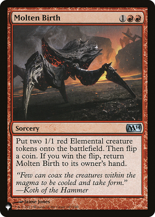 Molten Birth (LIST-M14-147) [Mystery Booster] The List MTG Single Wizards of the Coast