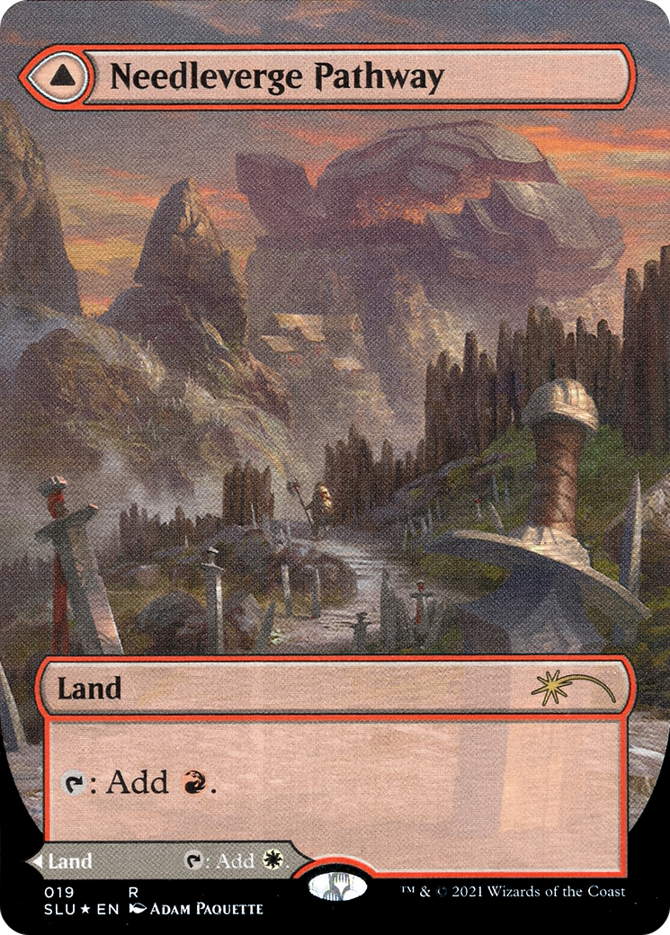 Needleverge Pathway (SLU-019) [Secret Lair] Ultimate Edition (Showcase) (Borderless) Foil MTG Single Wizards of the Coast