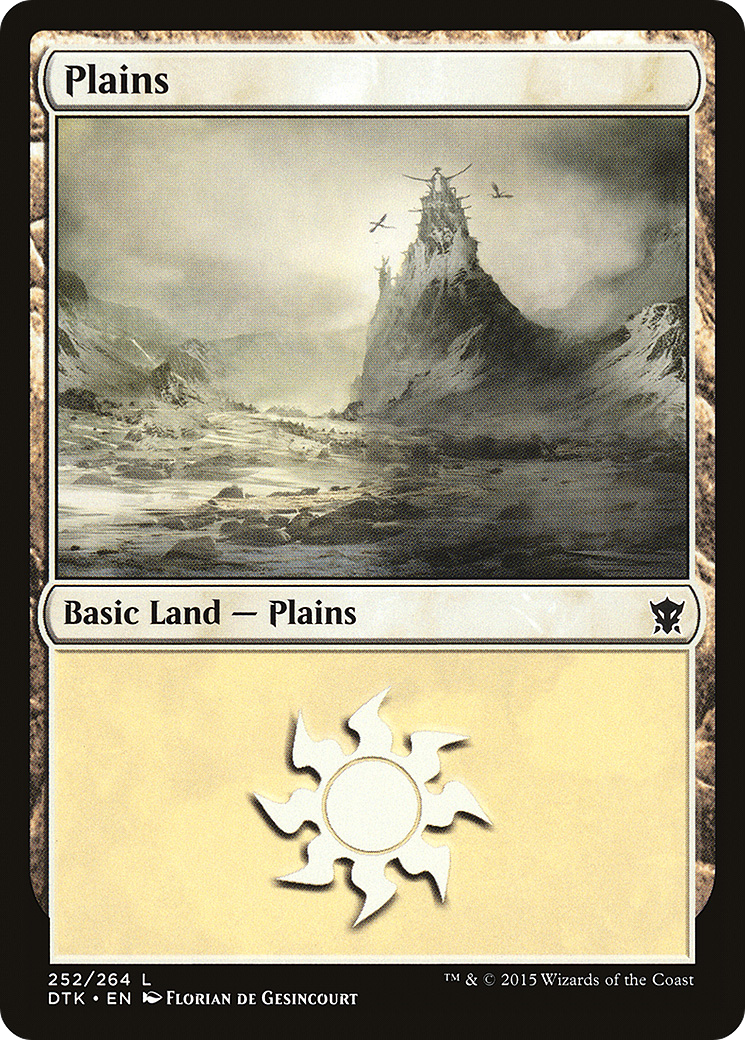 Plains (252) (DTK-252) [Dragons of Tarkir] Foil MTG Single Wizards of the Coast