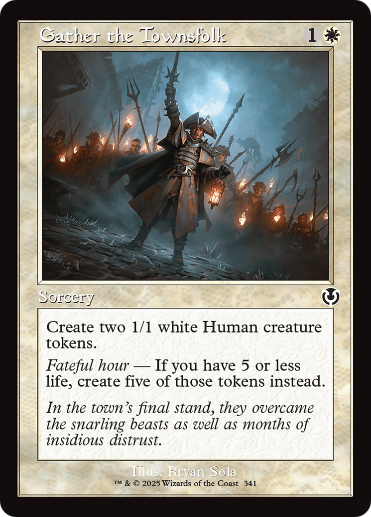 Gather the Townsfolk (INR-341) [Innistrad Remastered] Foil MTG Single Wizards of the Coast