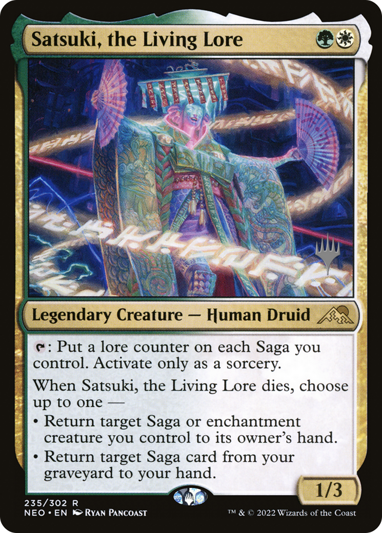 Satsuki, the Living Lore (PPNEO-235) [Kamigawa: Neon Dynasty Promos] MTG Single Wizards of the Coast