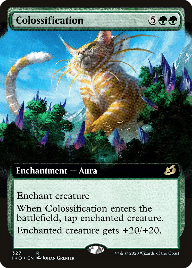 Colossification (IKO-327) [Ikoria: Lair of Behemoths] (Extended Art) Foil MTG Single Wizards of the Coast