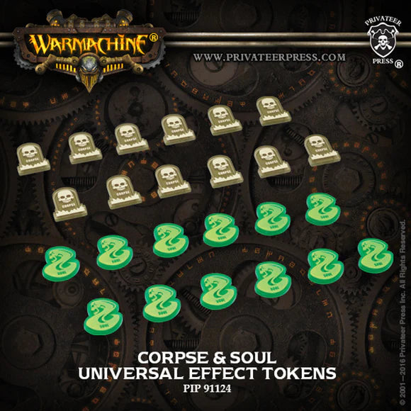 Privateer Press: Warmachine Acrylic Tokens - Corpse/Soul