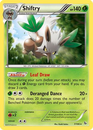 Shiftry (7/106) Holofoil [XY: Flashfire] Pokemon Single Pokémon