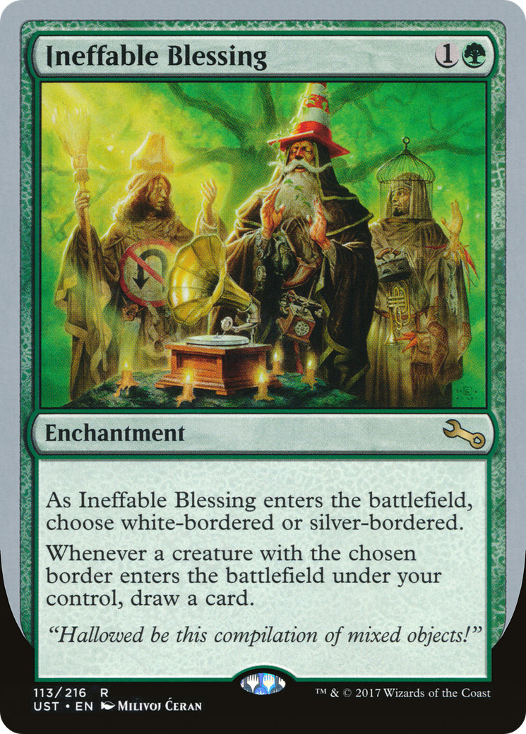 Ineffable Blessing (C) (UST-113) [Unstable] MTG Single Wizards of the Coast