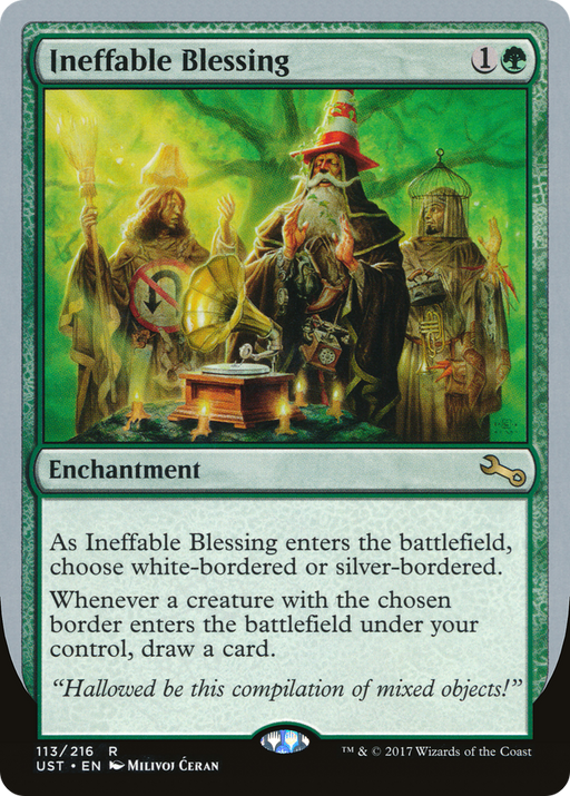 Ineffable Blessing (C) (UST-113) [Unstable] MTG Single Wizards of the Coast