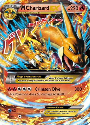 M Charizard EX (Y) (13/106) Holofoil [XY: Flashfire] Pokemon Single Pokémon