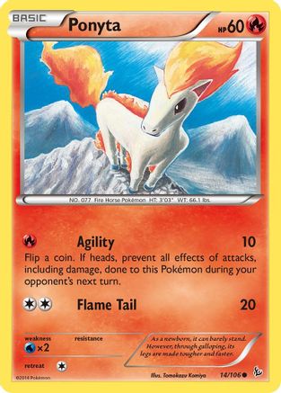 Ponyta (14/106) [XY: Flashfire] Pokemon Single Pokémon