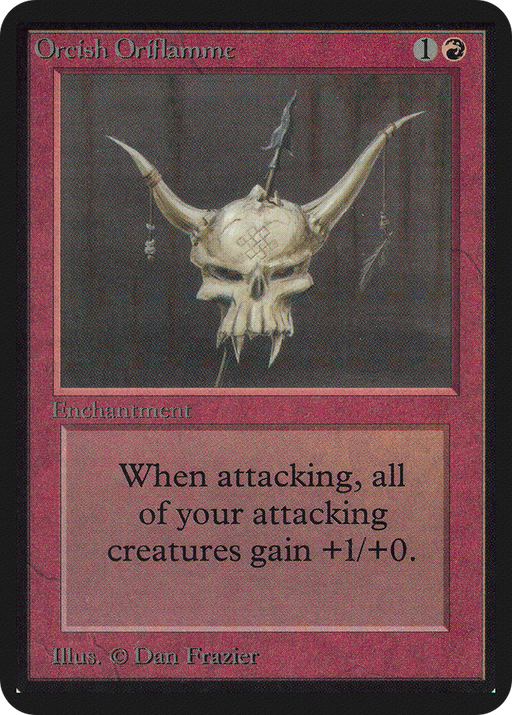 Orcish Oriflamme (LEA-) [Oldschool] Limited Edition Alpha MTG Single Wizards of the Coast