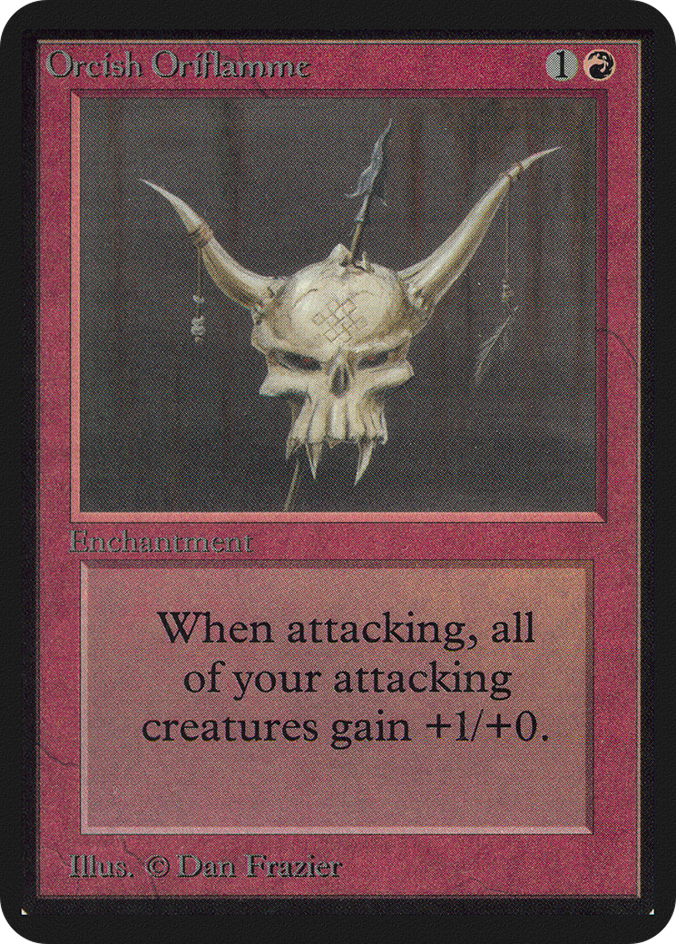 Orcish Oriflamme (LEA-166) [Oldschool] Limited Edition Alpha MTG Single Wizards of the Coast
