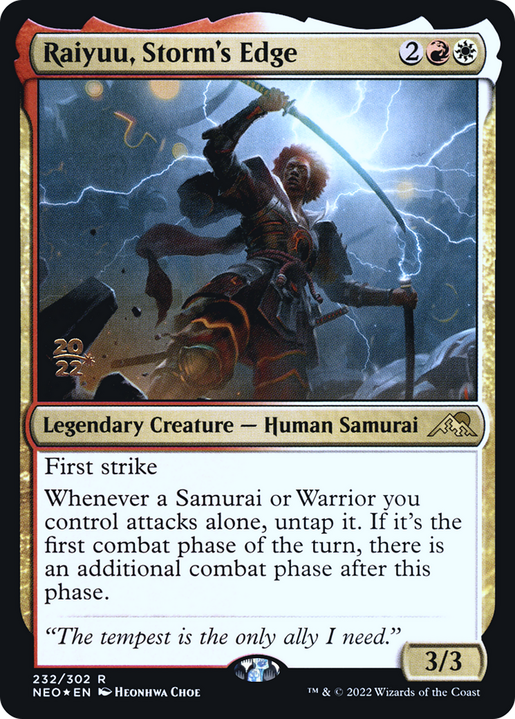Raiyuu, Storm's Edge (PRE-232) [Kamigawa: Neon Dynasty Promos] Foil MTG Single Wizards of the Coast
