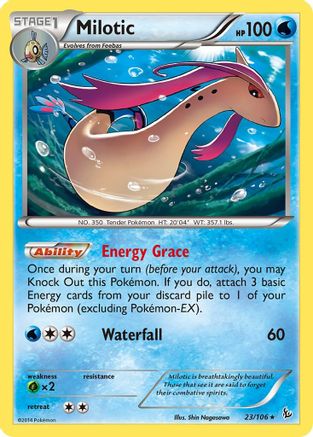 Milotic (23/106) Reverse Holofoil [XY: Flashfire] Pokemon Single Pokémon