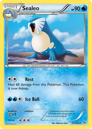 Sealeo (25/106) [XY: Flashfire] Pokemon Single Pokémon
