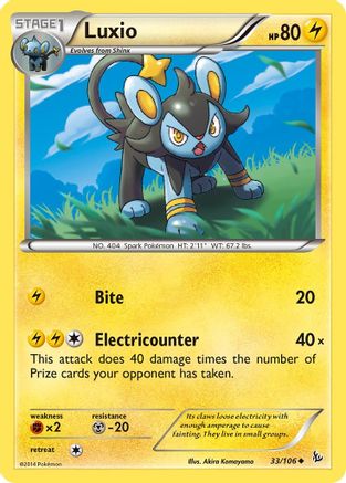 Luxio (33/106) [XY: Flashfire] Pokemon Single Pokémon