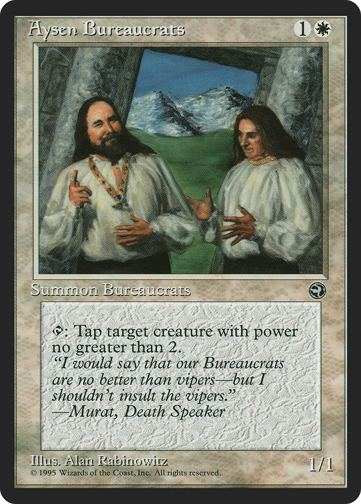 Aysen Bureaucrats (HML-03A) [Homelands] MTG Single Wizards of the Coast