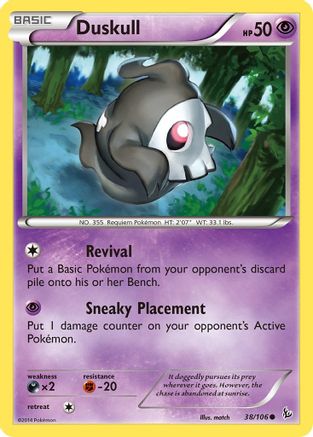 Duskull (38/106) [XY: Flashfire] Pokemon Single Pokémon