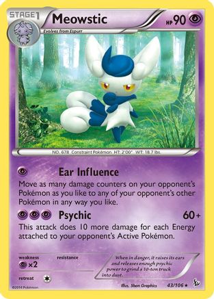 Meowstic (43/106) [XY: Flashfire] Pokemon Single Pokémon