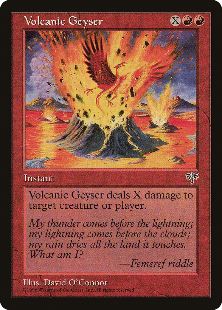Volcanic Geyser (MIR-202) [Mirage] MTG Single Wizards of the Coast